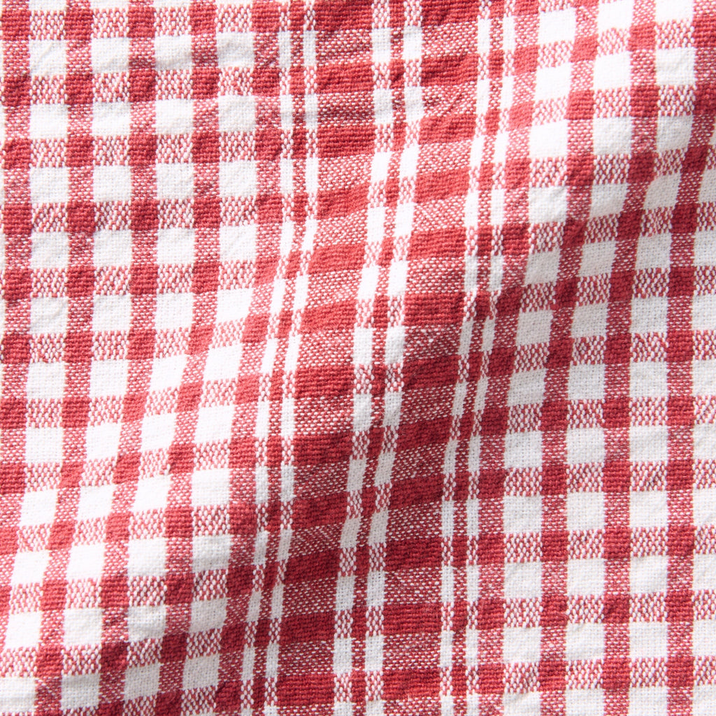 Indian Cotton Multipurpose Cloth - Red Check