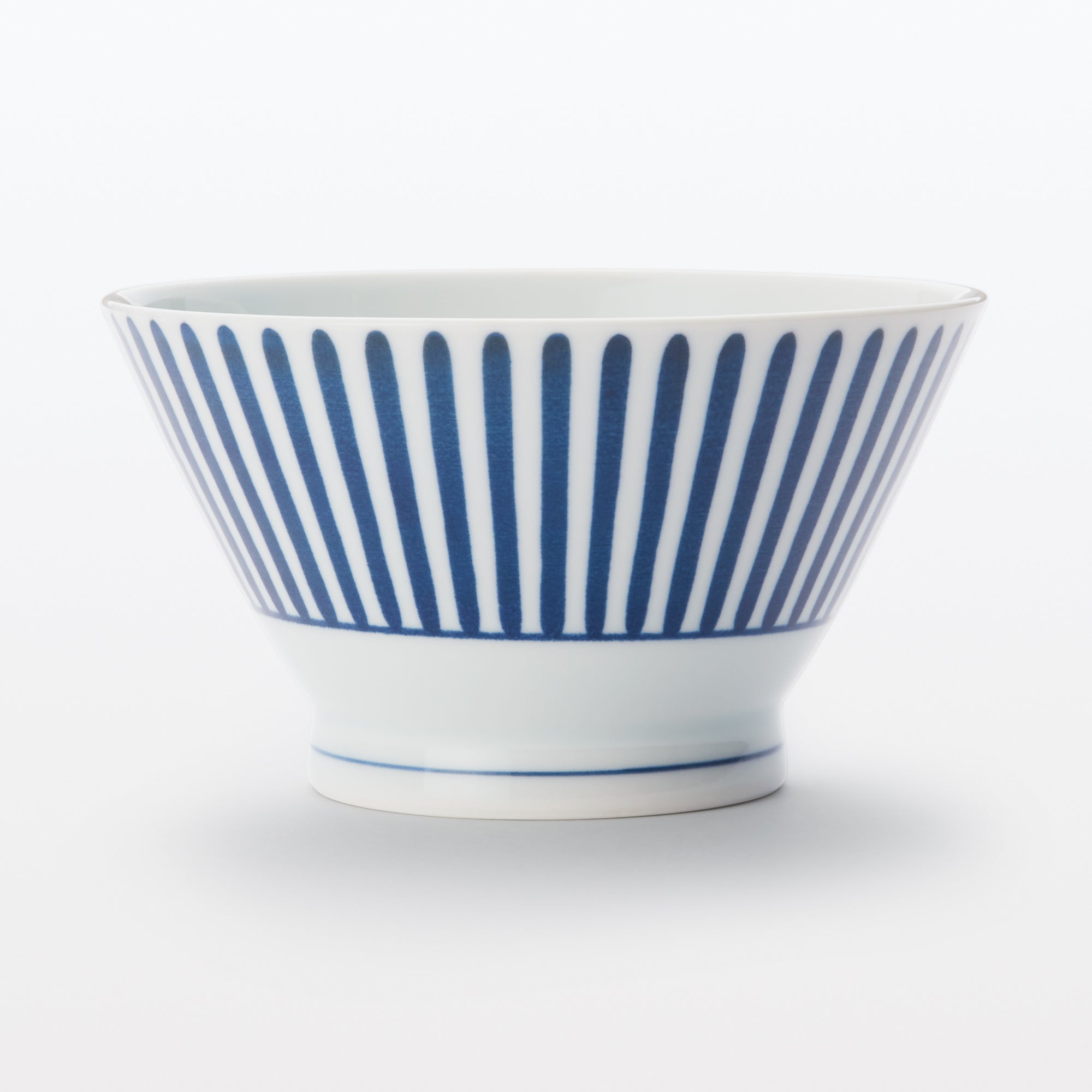 Hasami Ware Rice Bowl - Stripes Pattern