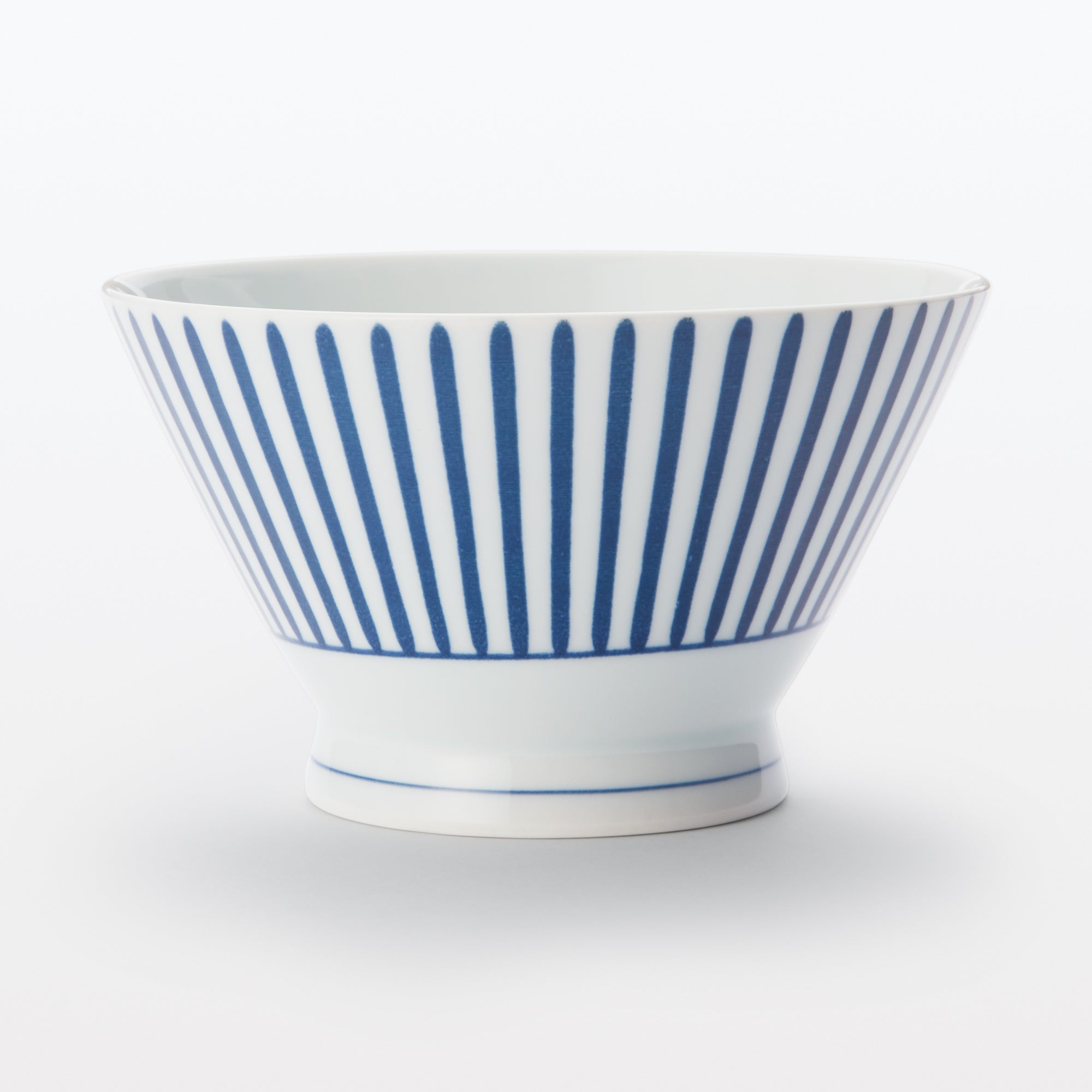 Hasami Ware Rice Bowl - Stripes Pattern