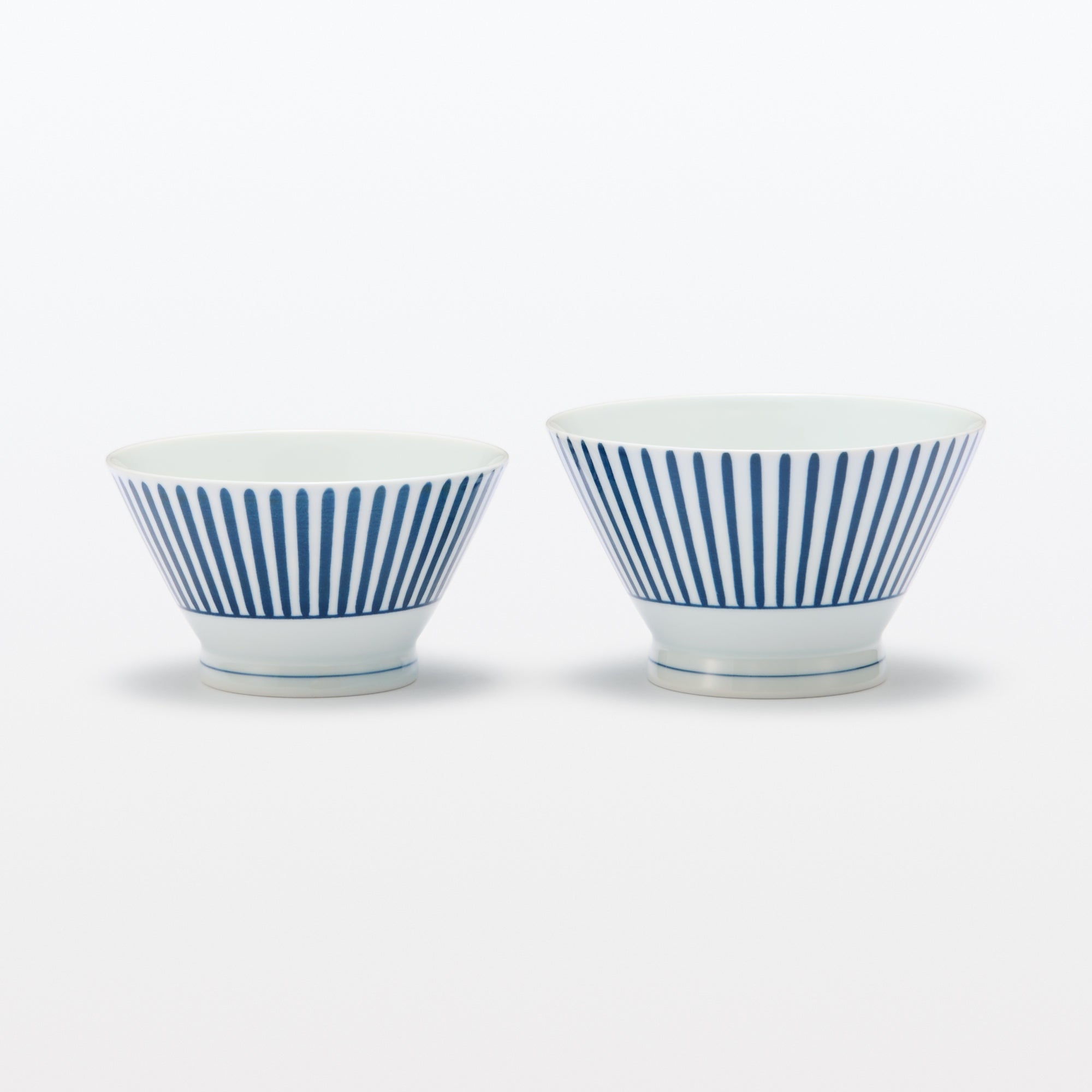 Hasami Ware Rice Bowl - Stripes Pattern