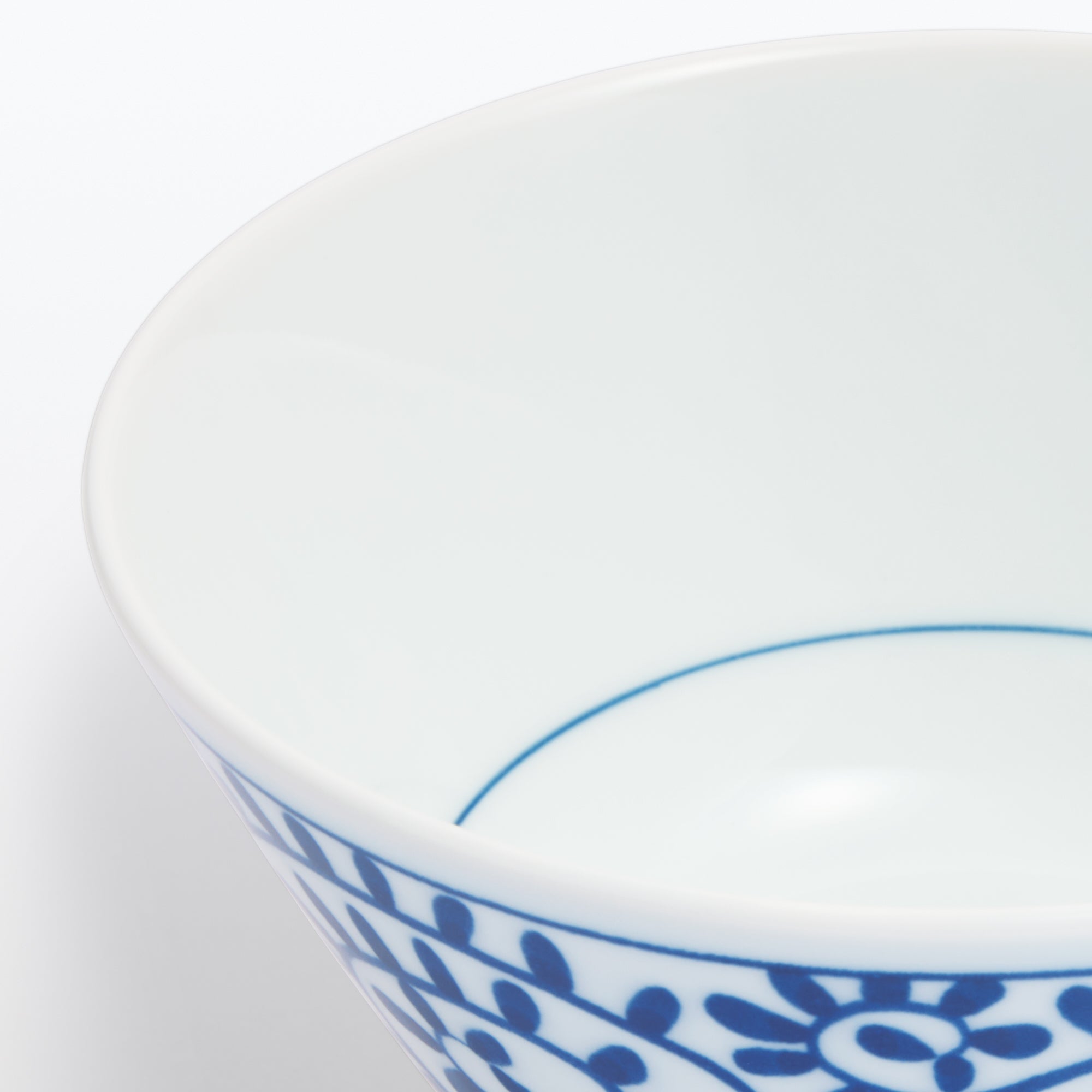 Hasami Ware Rice Bowl - Arabesque Pattern