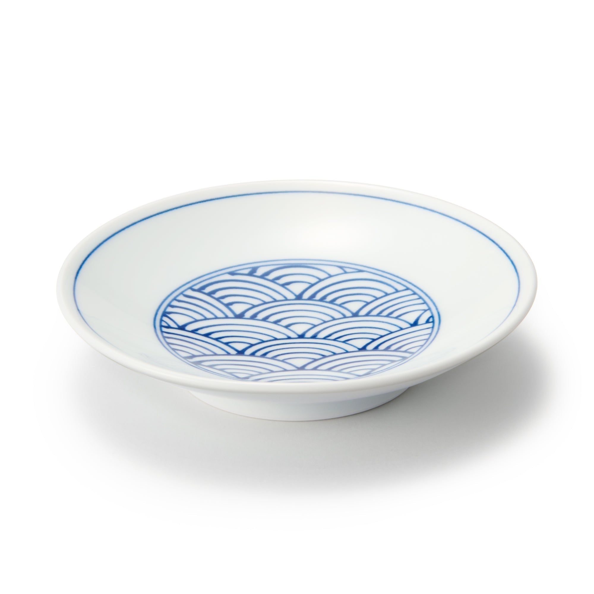 Hasami Ware Small Plate - Wave Pattern