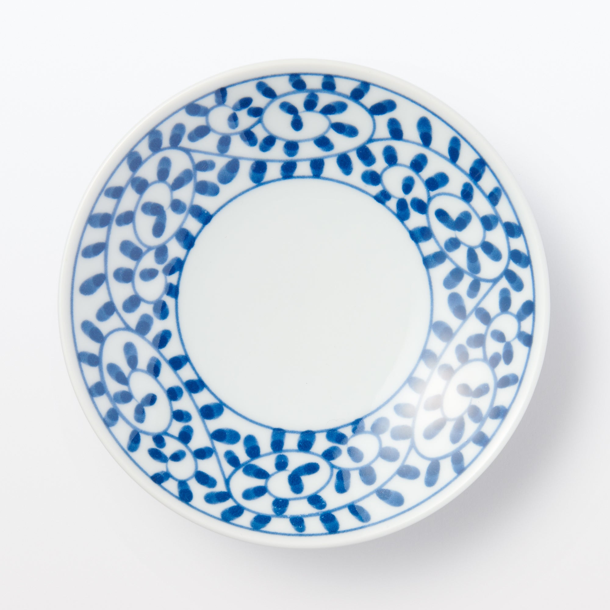 Hasami Ware Small Plate - Arabesque Pattern