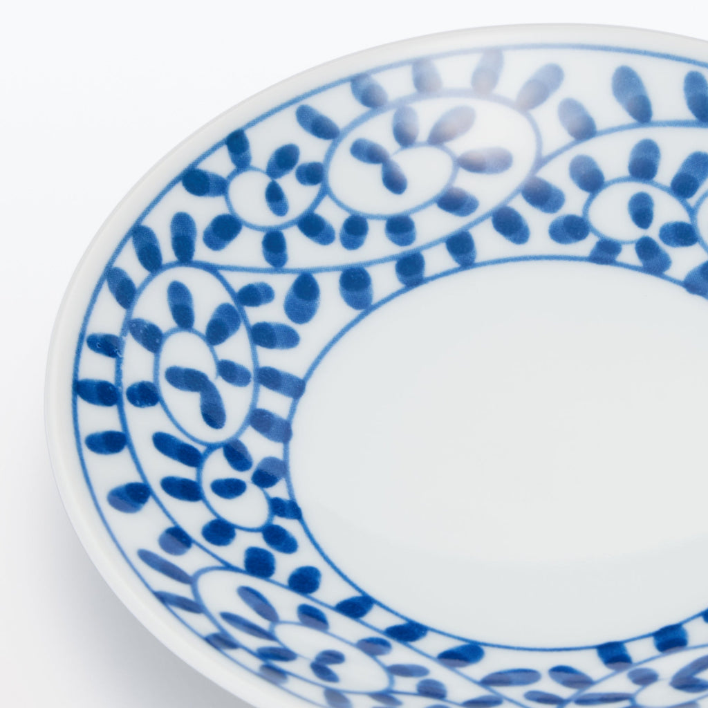 Hasami Ware Small Plate - Arabesque Pattern
