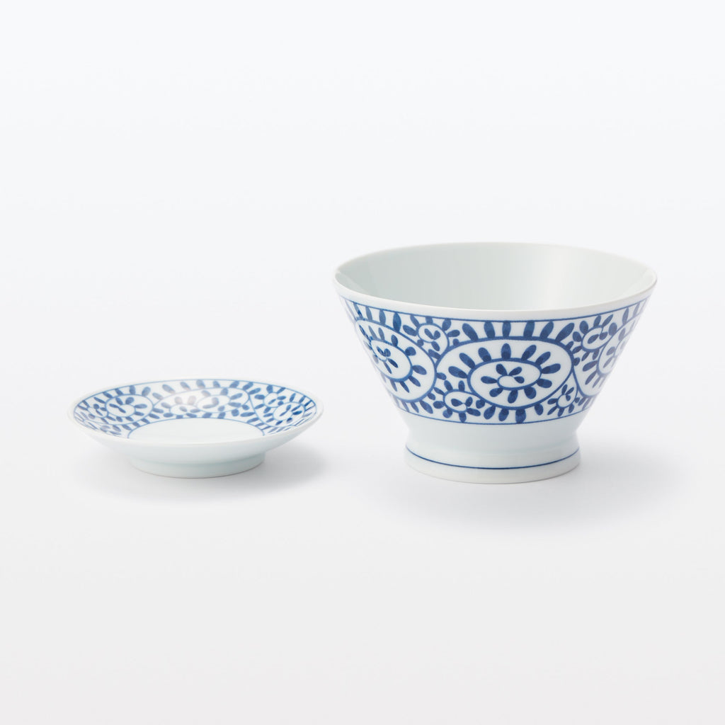 Hasami Ware Small Plate - Arabesque Pattern