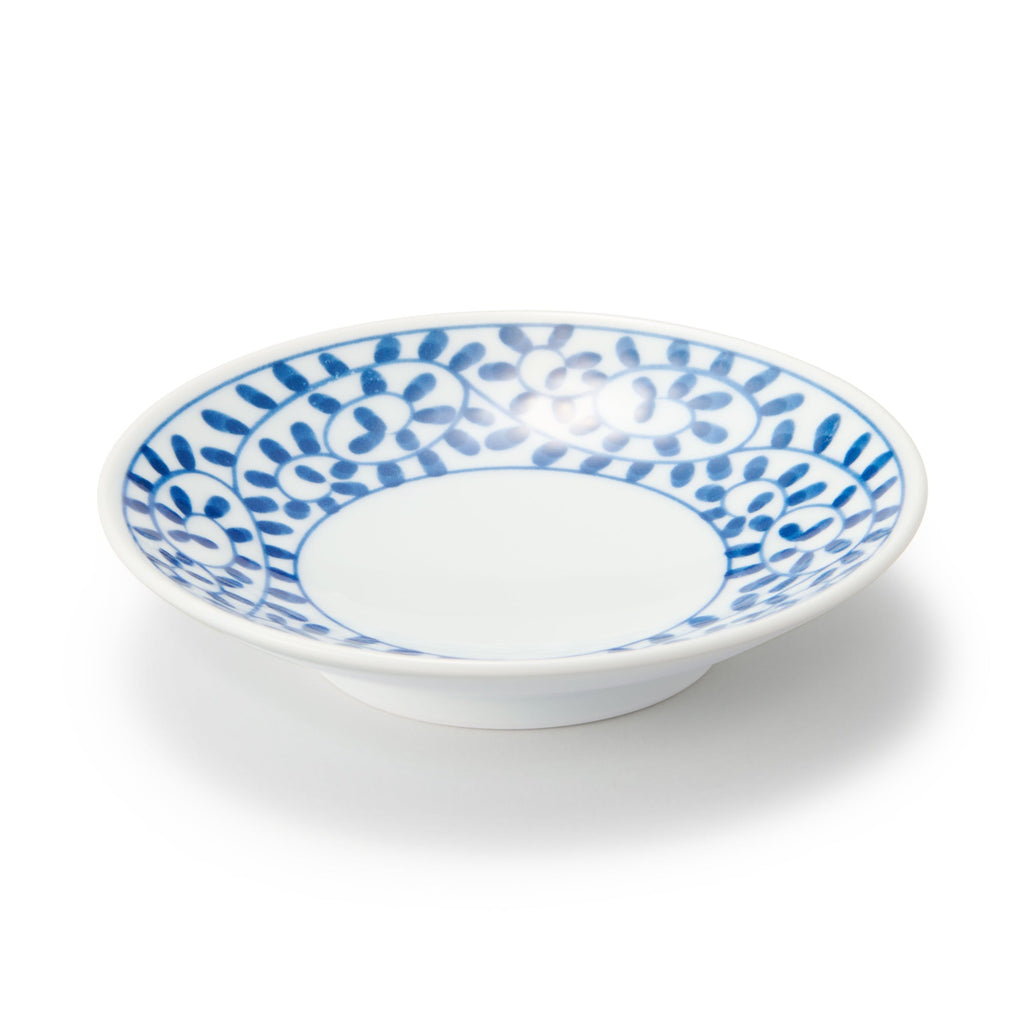 Hasami Ware Small Plate - Arabesque Pattern