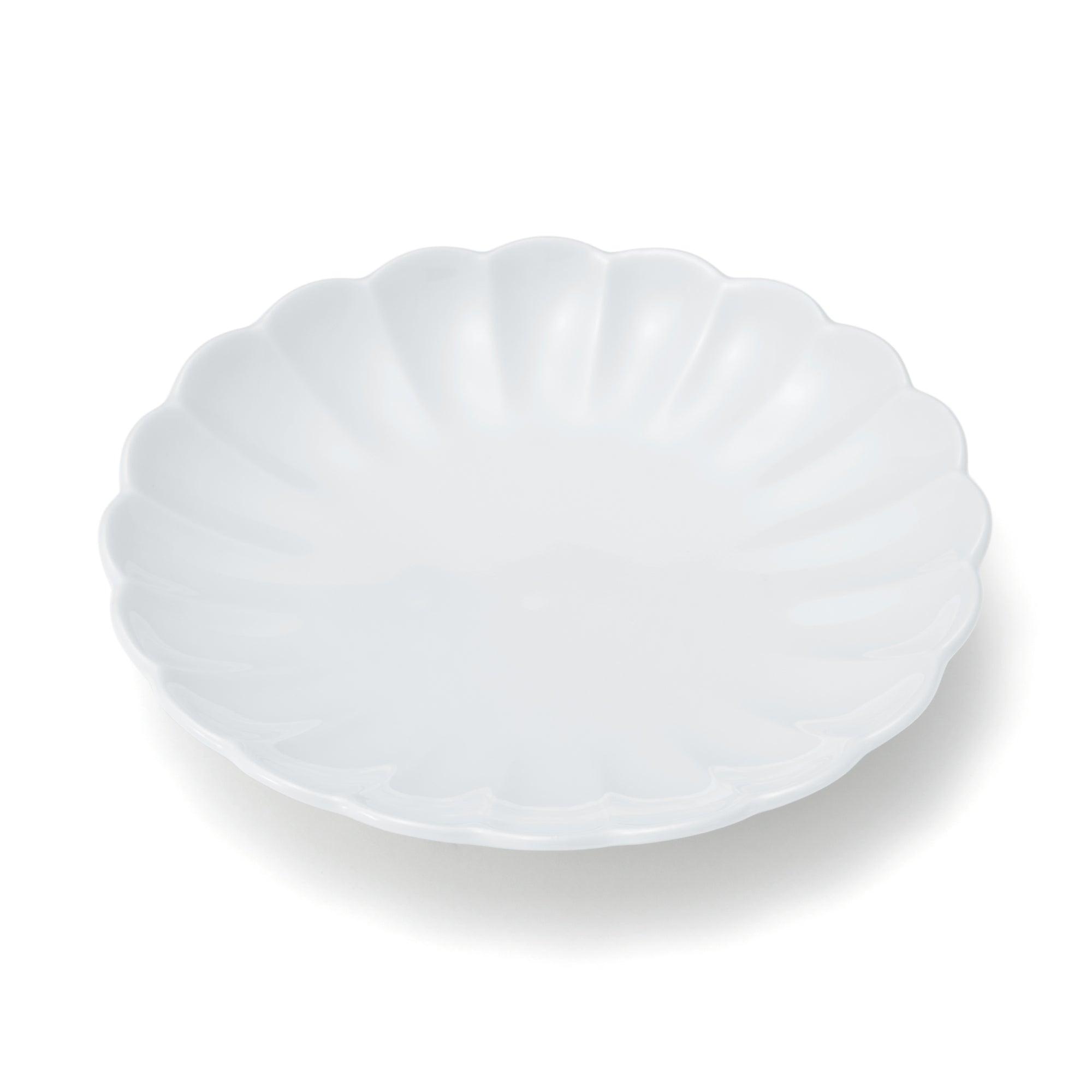 Hasami Ware Lucky Small Plate - Chrysanthemum - White