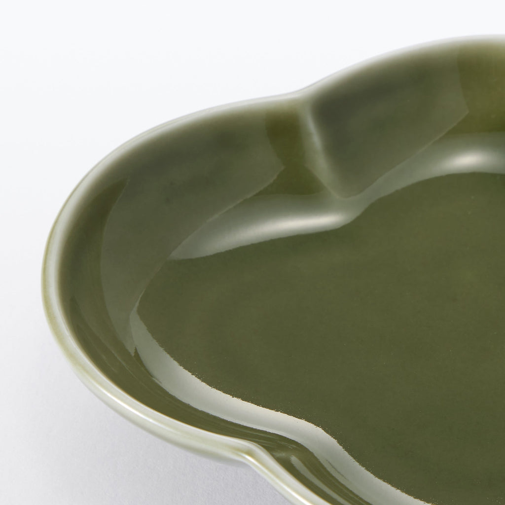 Hasami Ware Lucky Small Plate - Pine - Pine Green