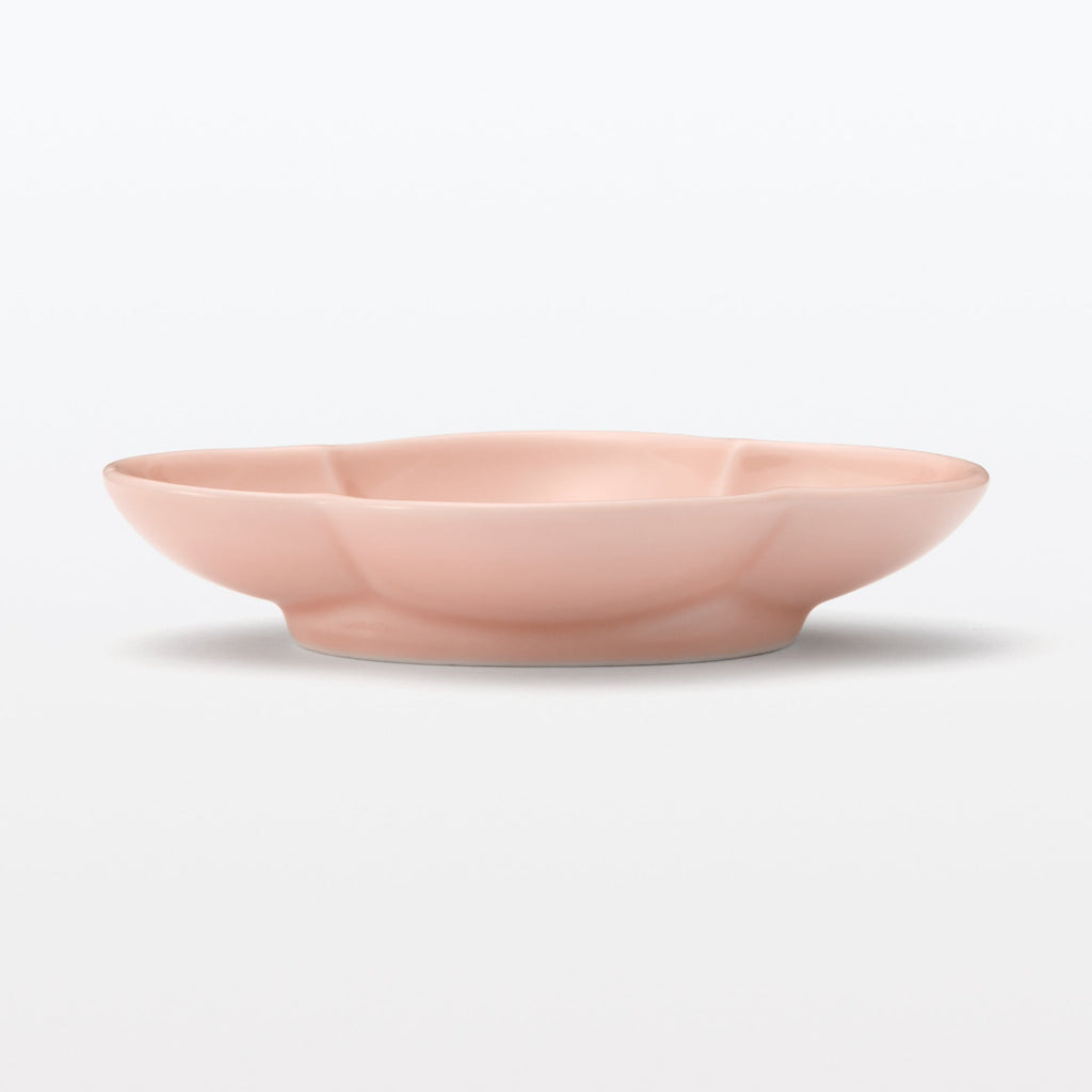Hasami Ware Lucky Small Plate - Flowering Quince - Light Plum Pink