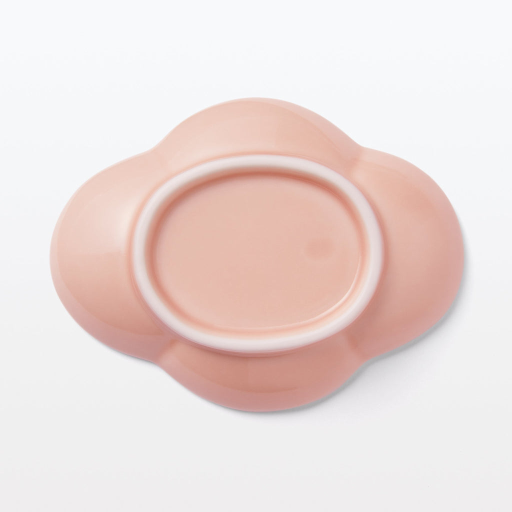 Hasami Ware Lucky Small Plate - Flowering Quince - Light Plum Pink