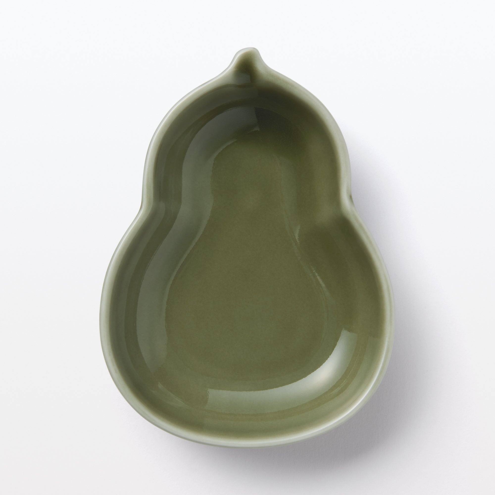 Hasami Ware Lucky Small Plate - Gourd - Pine Green
