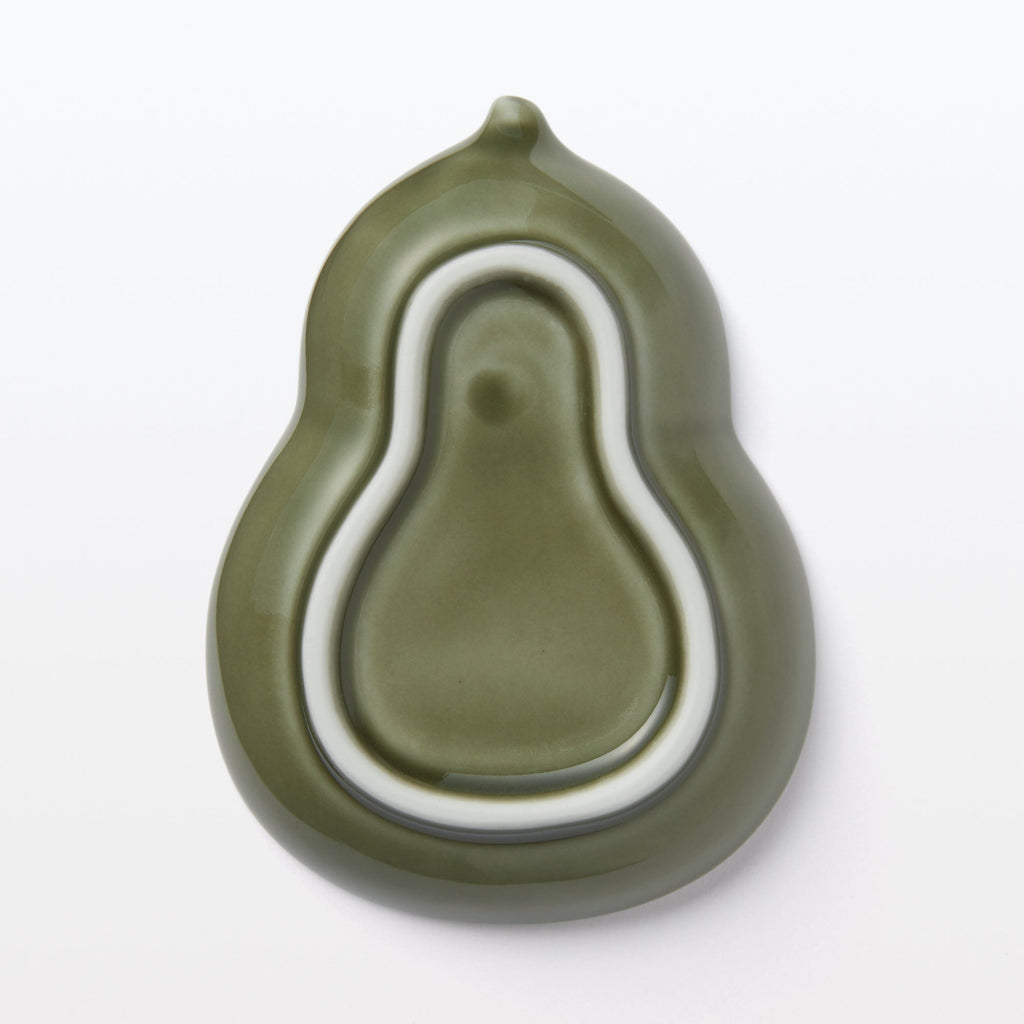 Hasami Ware Lucky Small Plate - Gourd - Pine Green
