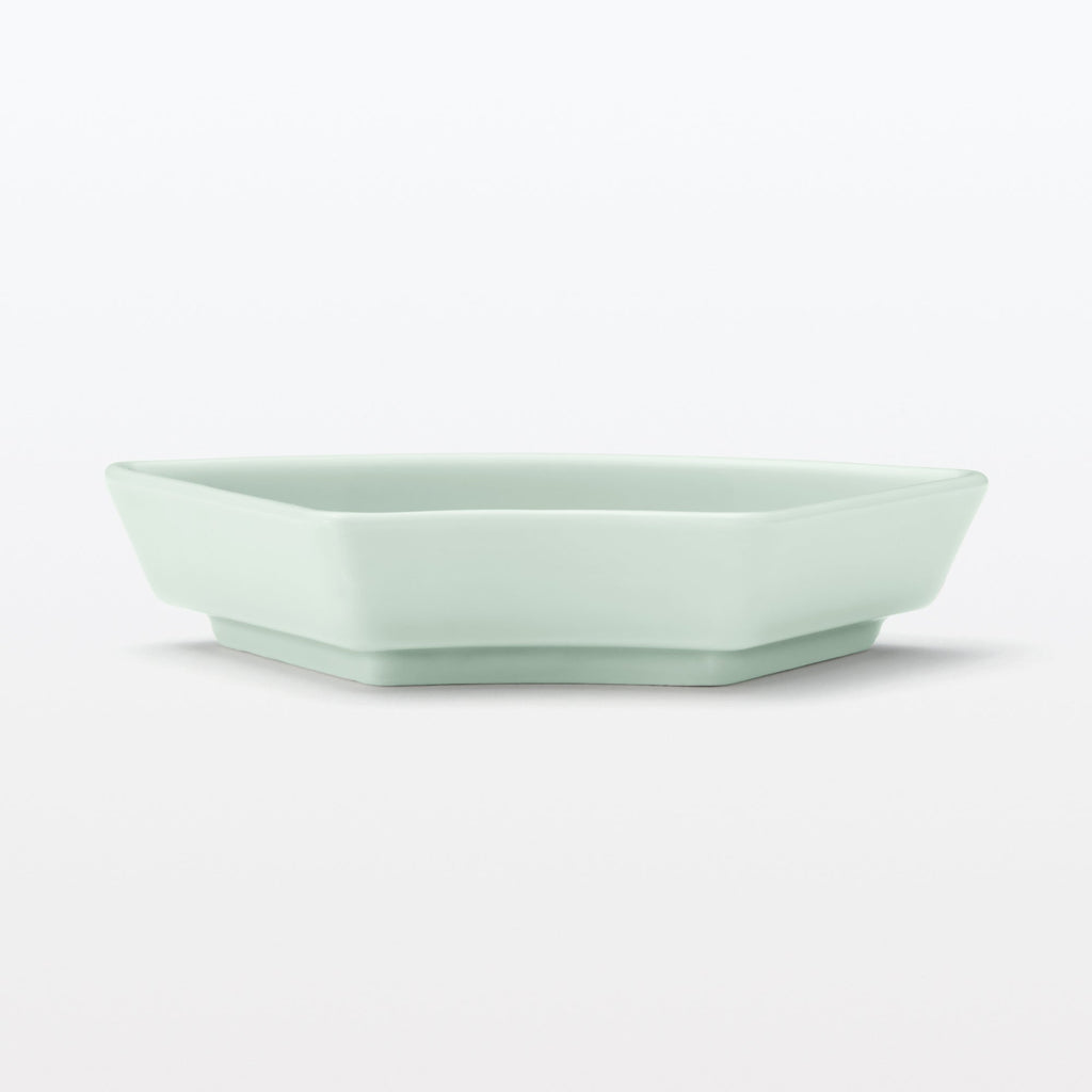 Hasami Ware Lucky Small Plate - Fan - Light Aqua