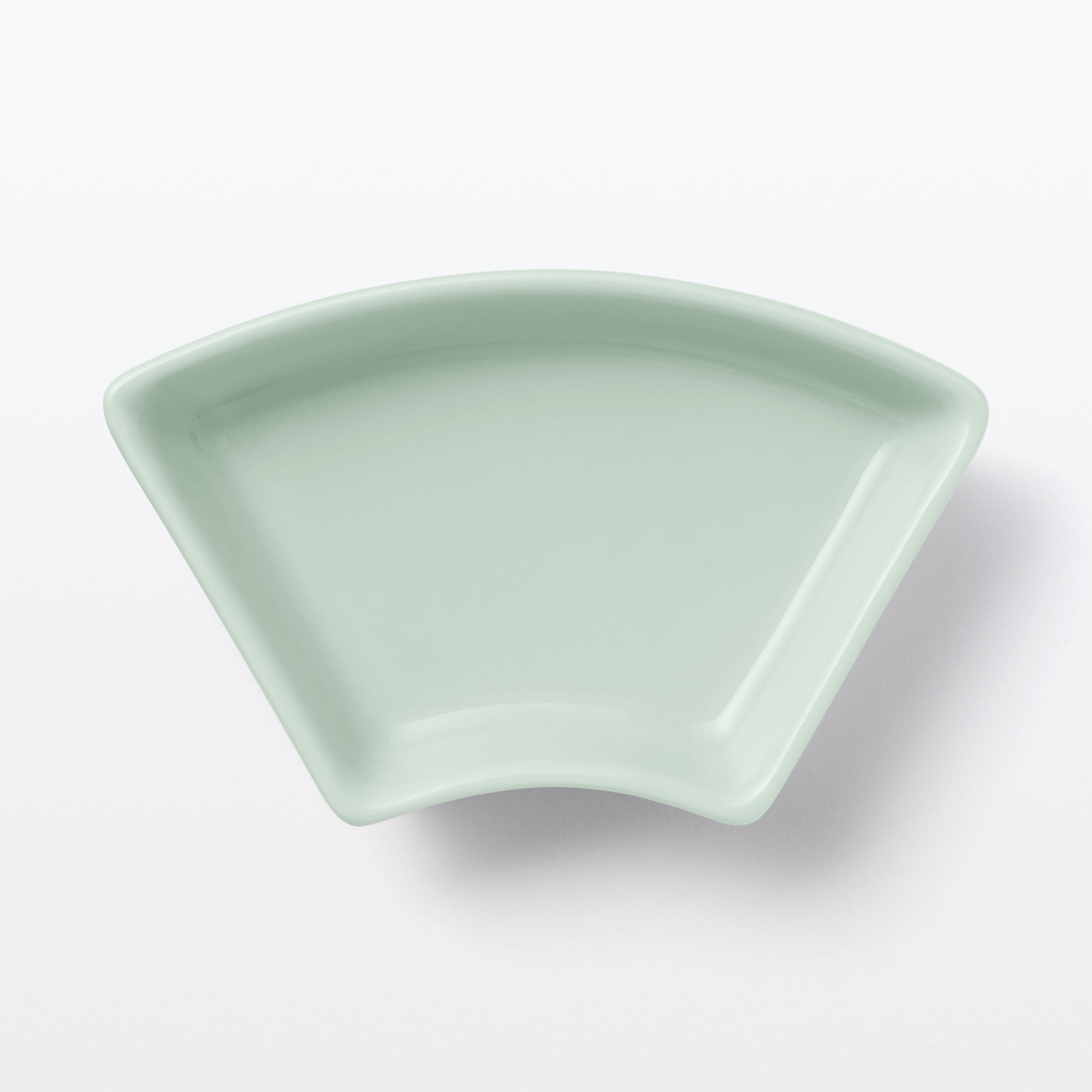 Hasami Ware Lucky Small Plate - Fan - Light Aqua