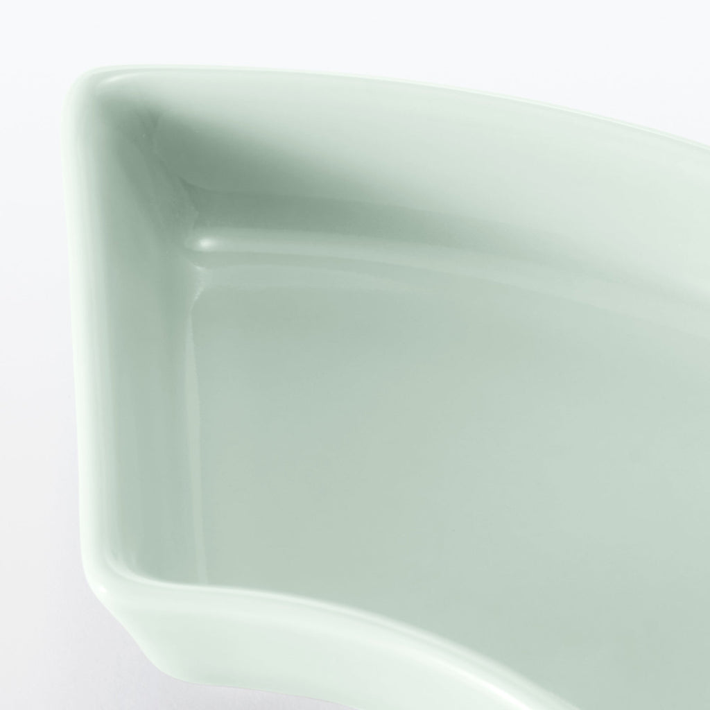 Hasami Ware Lucky Small Plate - Fan - Light Aqua