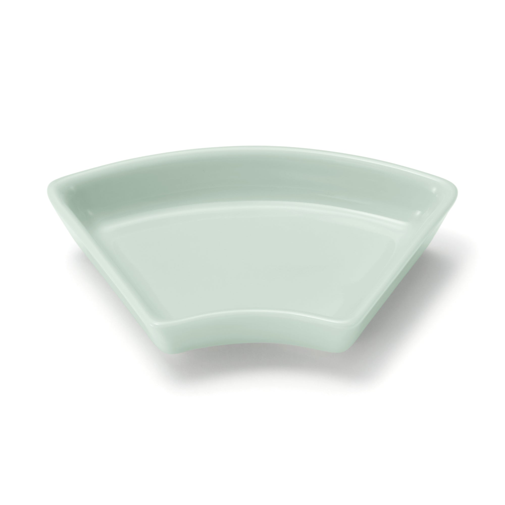 Hasami Ware Lucky Small Plate - Fan - Light Aqua