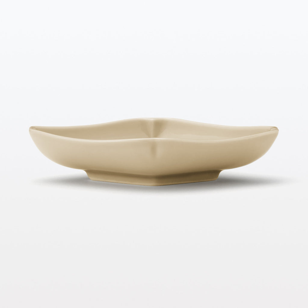 Hasami Ware Lucky Small Plate - Diamond - Steamed Chestnut