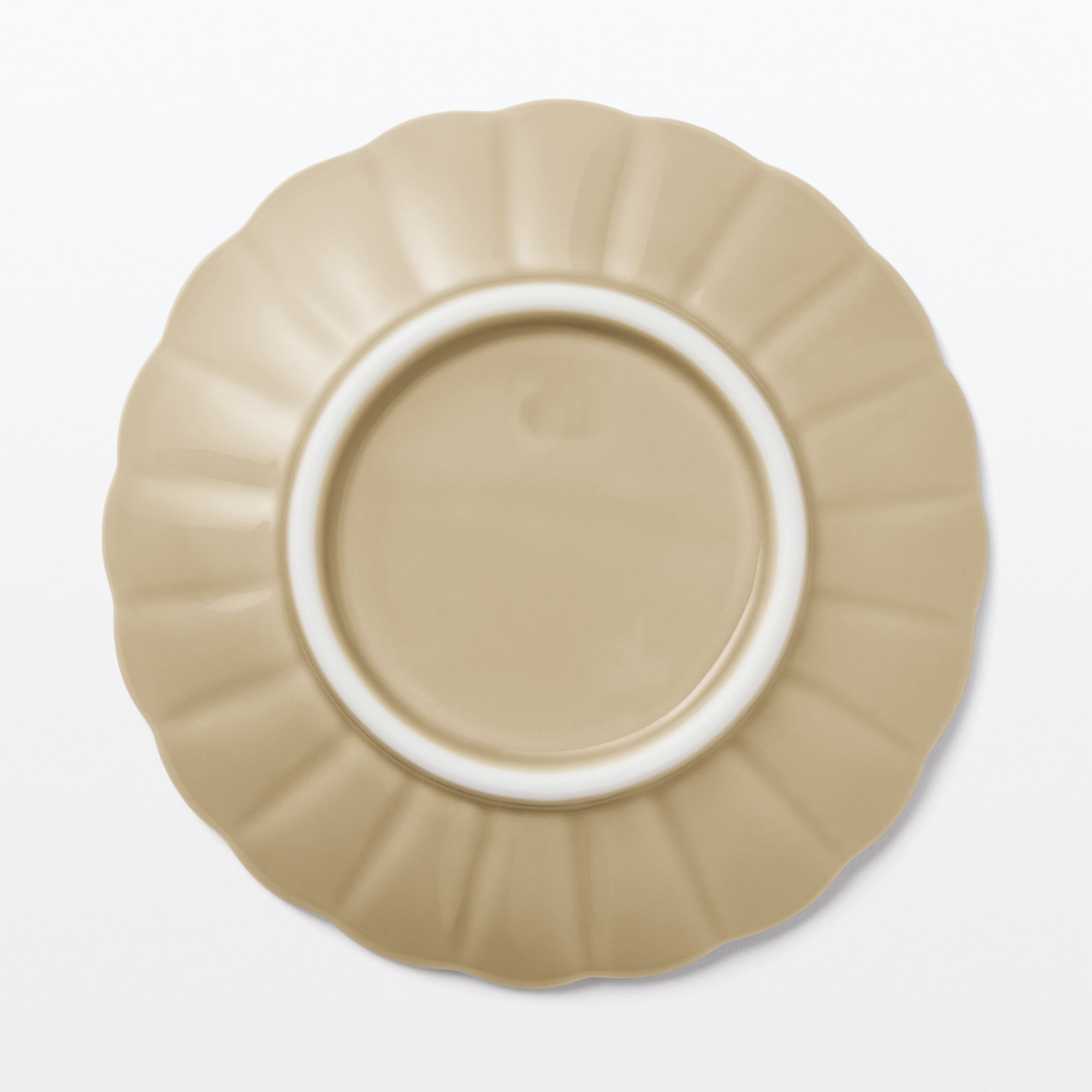 Hasami Ware Lucky Small Plate - Chrysanthemum - Steamed Chestnut