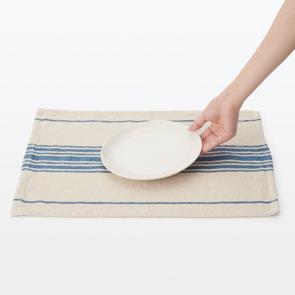 Low-Count Indian Cotton Placemat Center Striped