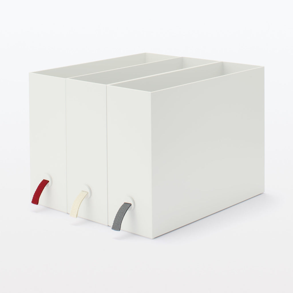 Polypropylene File Box Handle - Natural 3 Pack