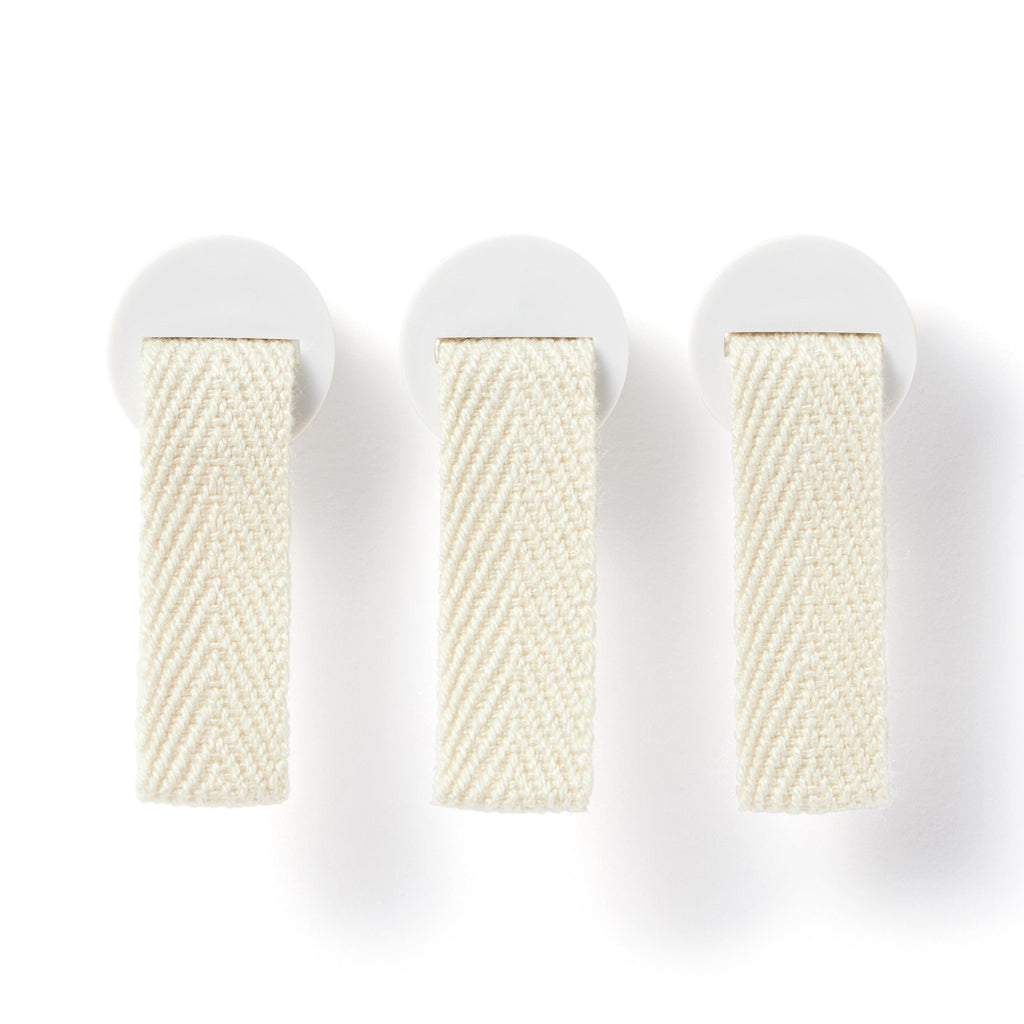 Polypropylene File Box Handle - Natural 3 Pack