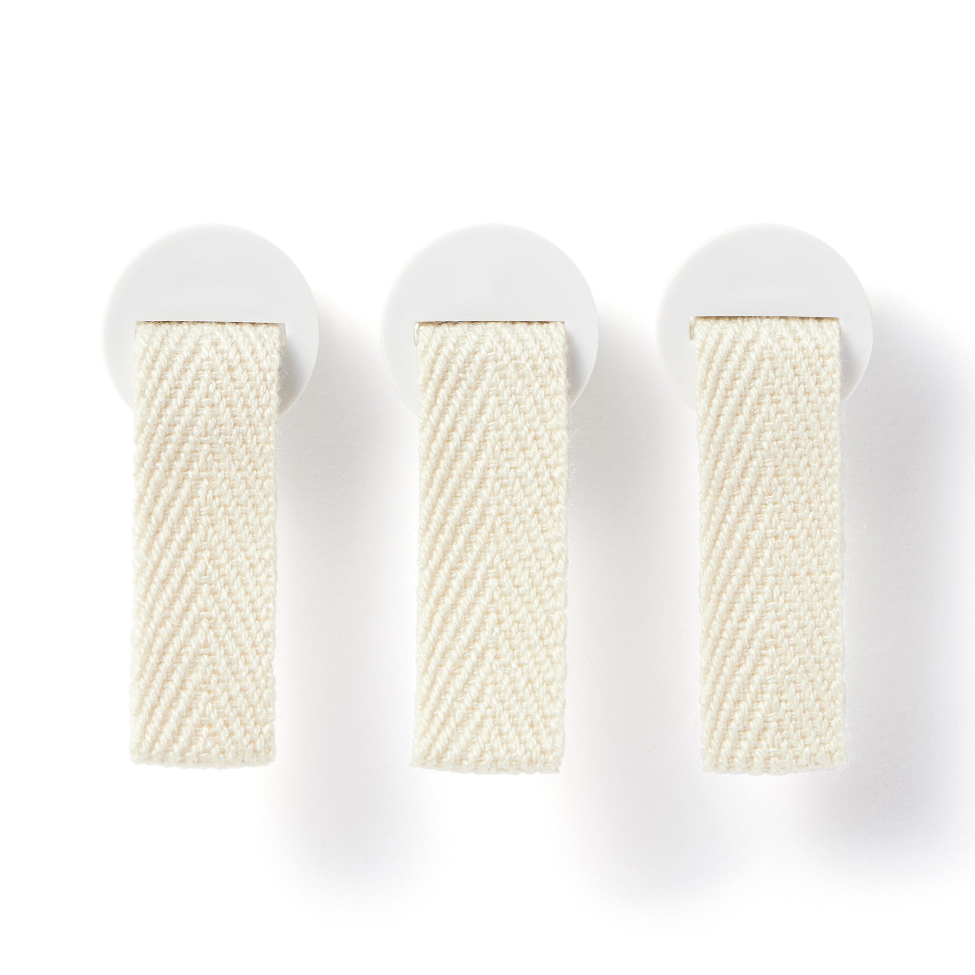 Polypropylene File Box Handle - Natural 3 Pack