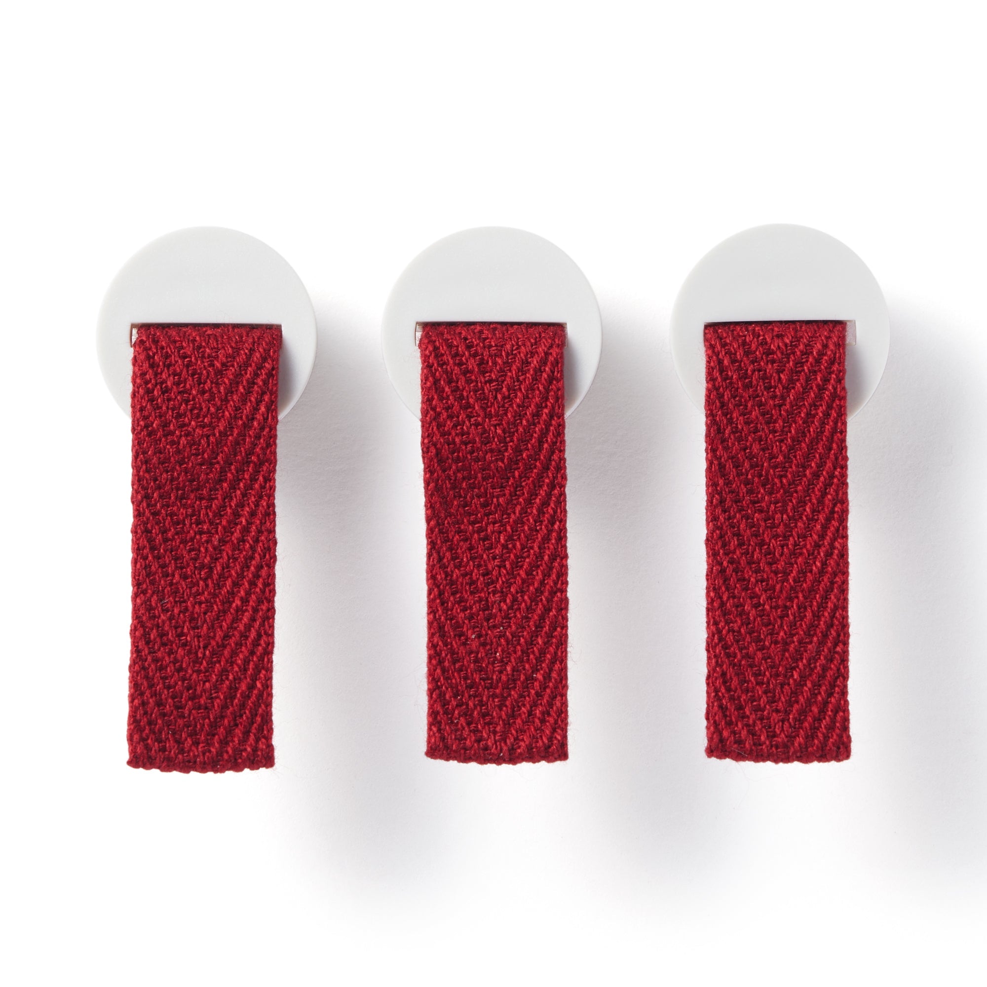 Polypropylene File Box Handle - Burgundy 3 Pack