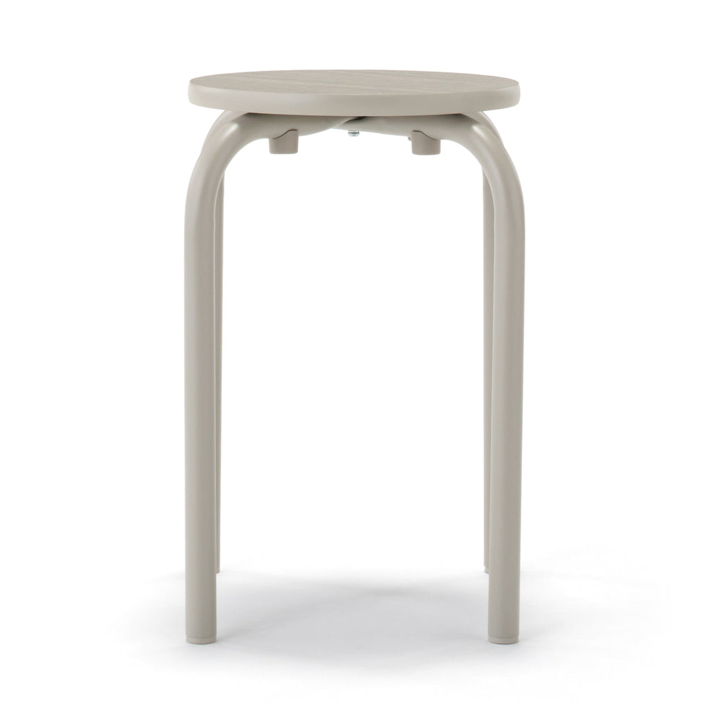 Steel Pipe Stacking Stool - Warm Gray