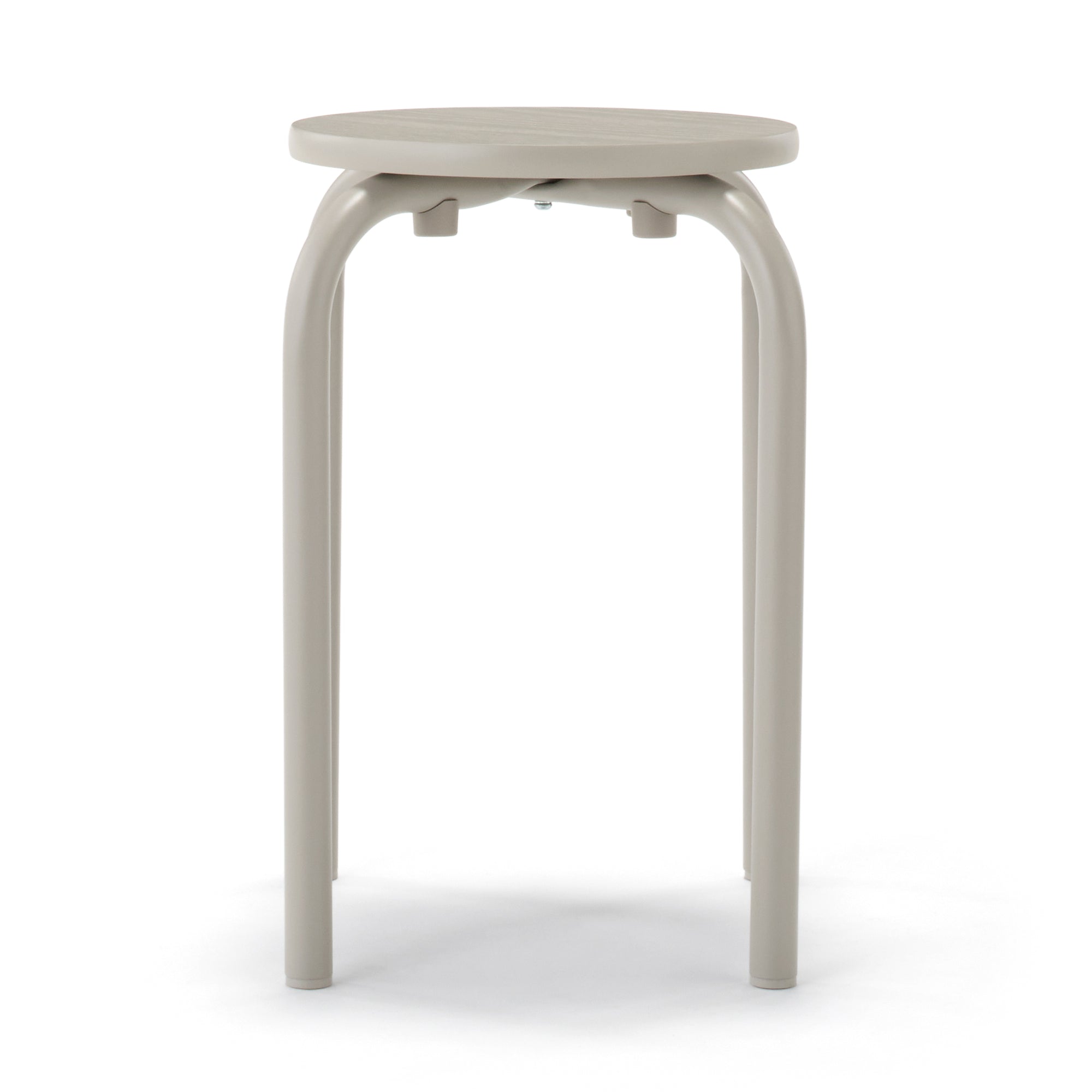 Steel Pipe Stacking Stool - Warm Gray