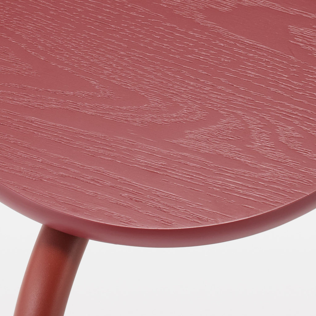 Steel Pipe Stacking Stool - Burgundy