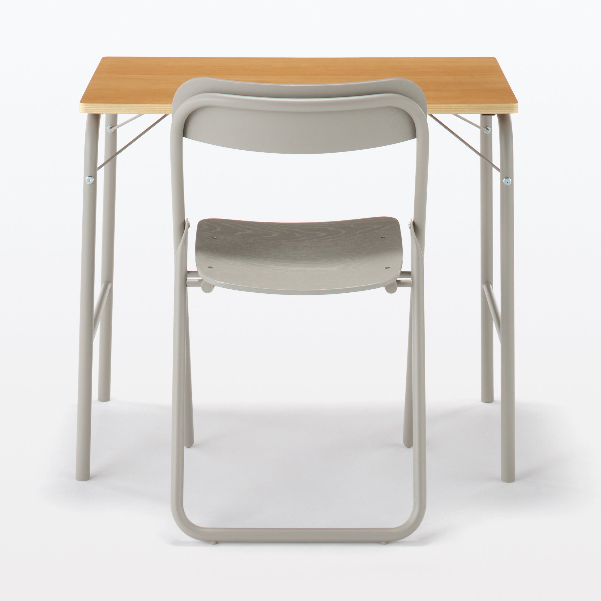 Steel Pipe Table - Warm Gray