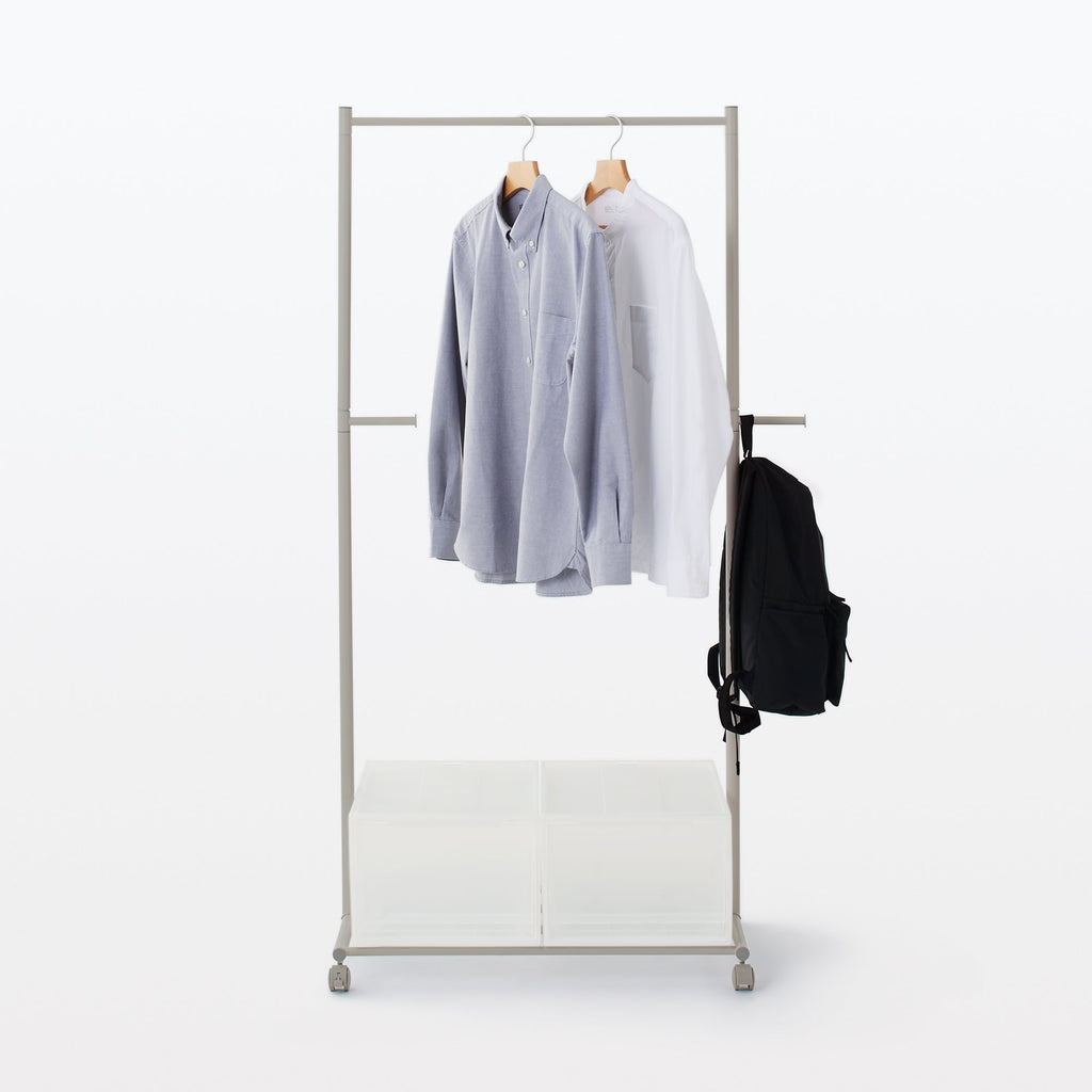 Steel Pipe Clothes Rack - Warm Gray