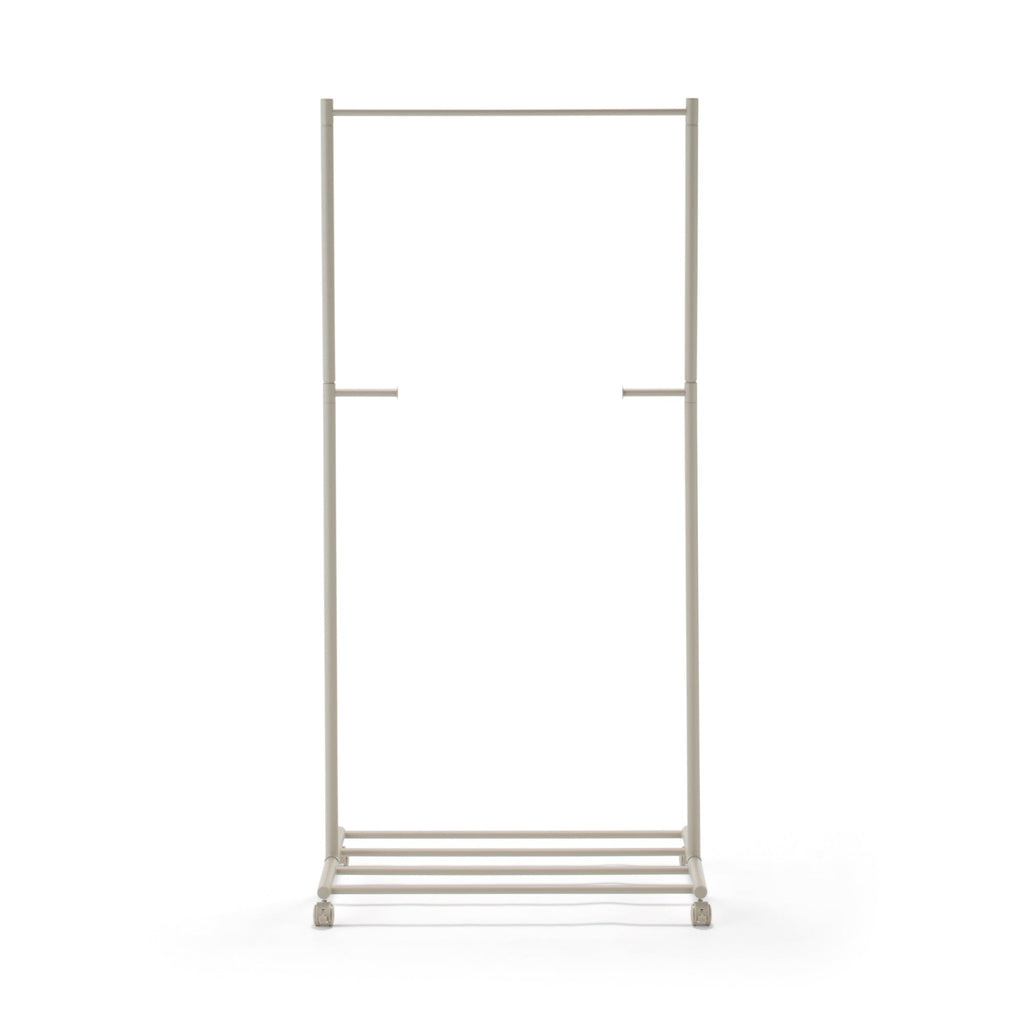 Steel Pipe Clothes Rack - Warm Gray
