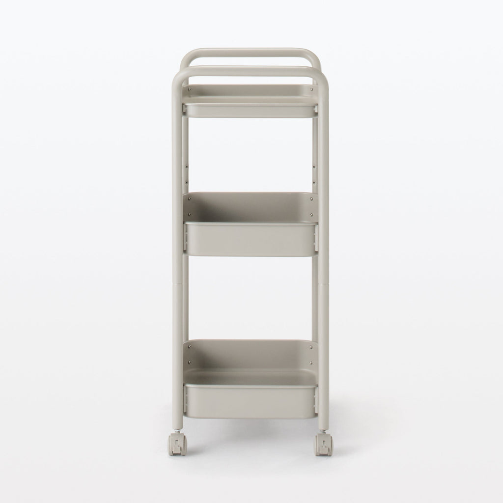 Steel Pipe Wheeled Rack Utility Cart - Warm Gray