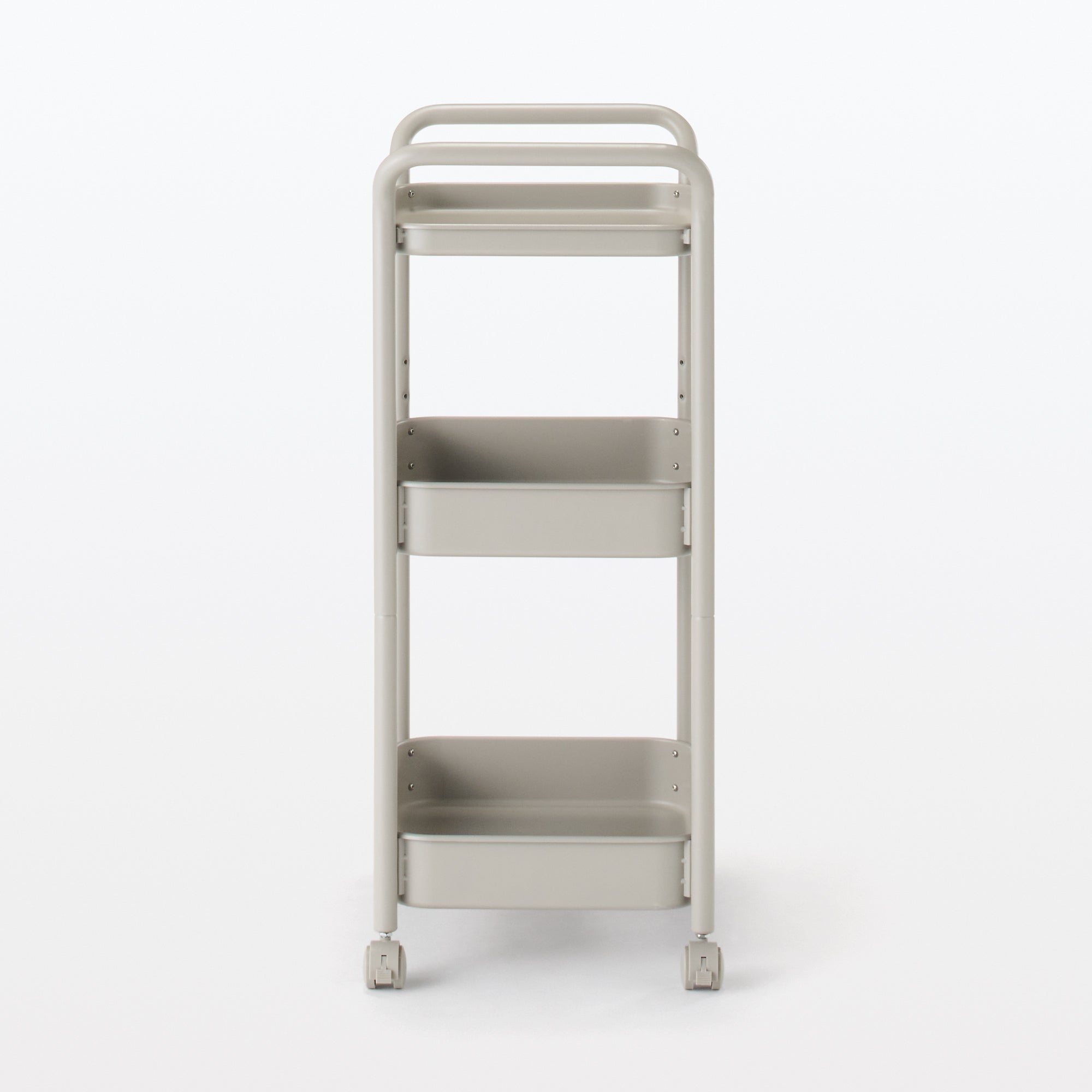 Steel Pipe Wheeled Rack Utility Cart - Warm Gray