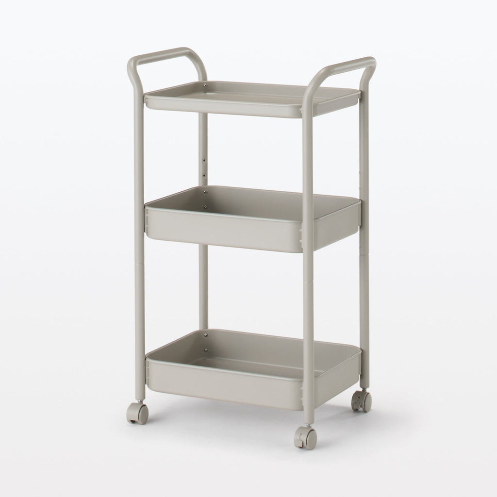 Steel Pipe Wheeled Rack Utility Cart - Warm Gray