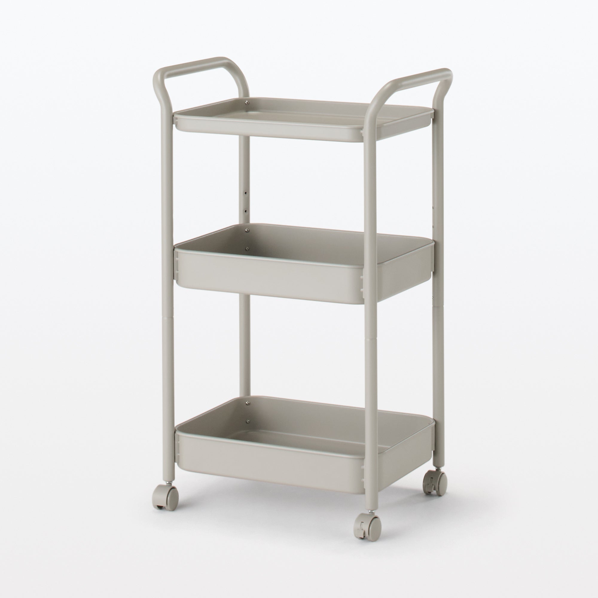 Steel Pipe Wheeled Rack Utility Cart - Warm Gray