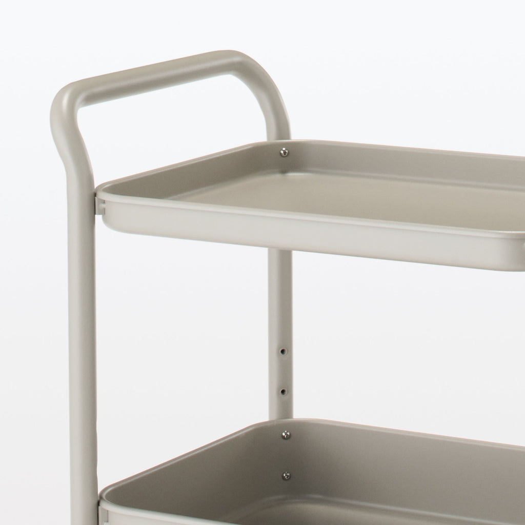 Steel Pipe Wheeled Rack Utility Cart - Warm Gray