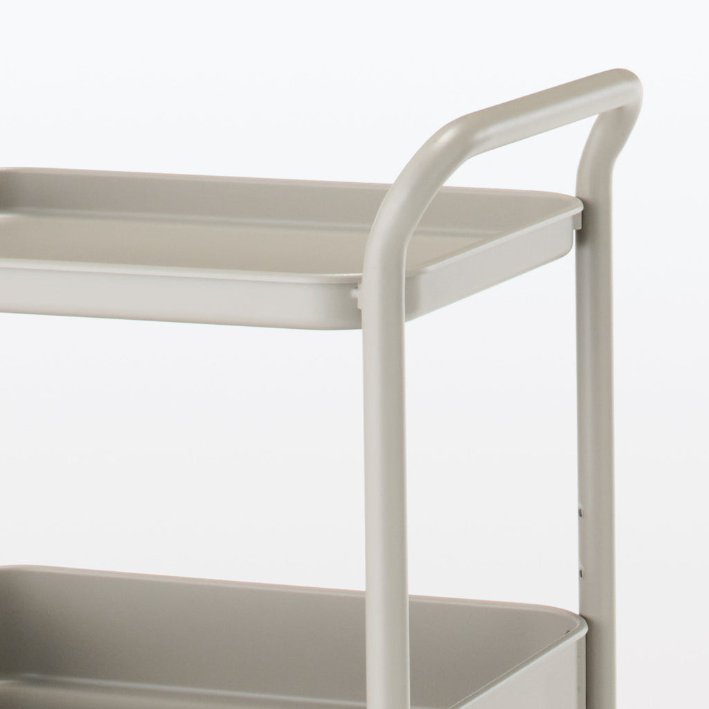 Steel Pipe Wheeled Rack Utility Cart - Warm Gray