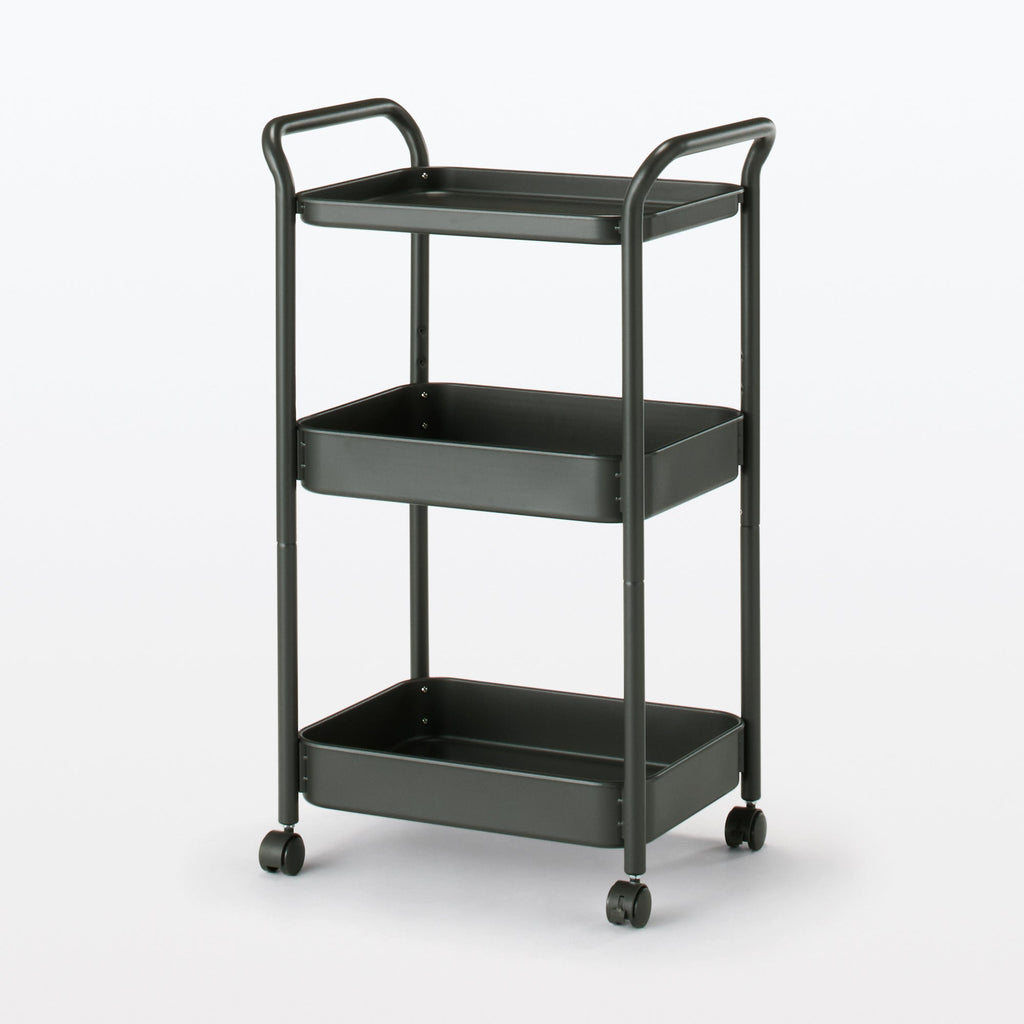 Steel Pipe Wheeled Rack Utility Cart - Dark Gray