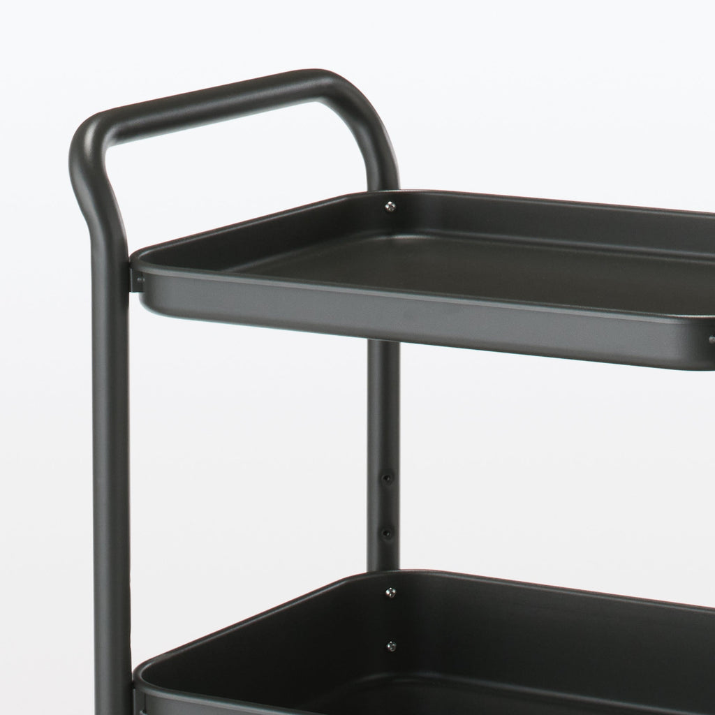 Steel Pipe Wheeled Rack Utility Cart - Dark Gray