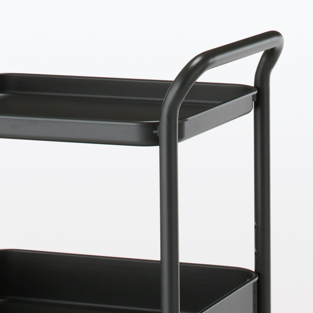Steel Pipe Wheeled Rack Utility Cart - Dark Gray