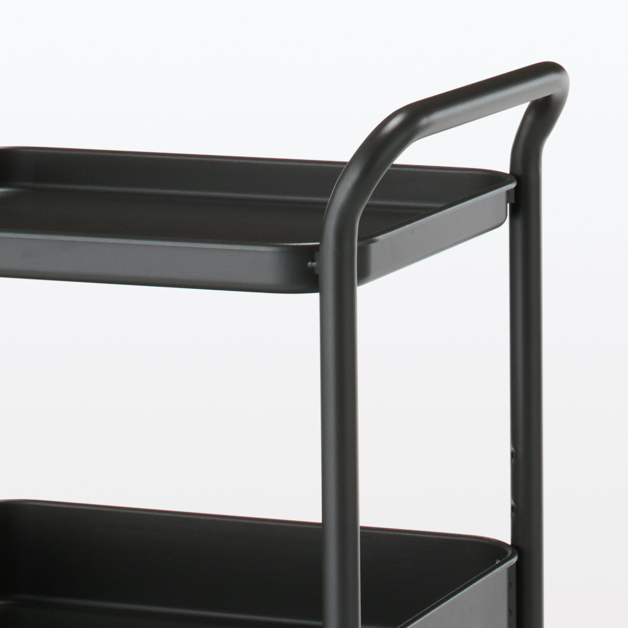 Steel Pipe Wheeled Rack Utility Cart - Dark Gray