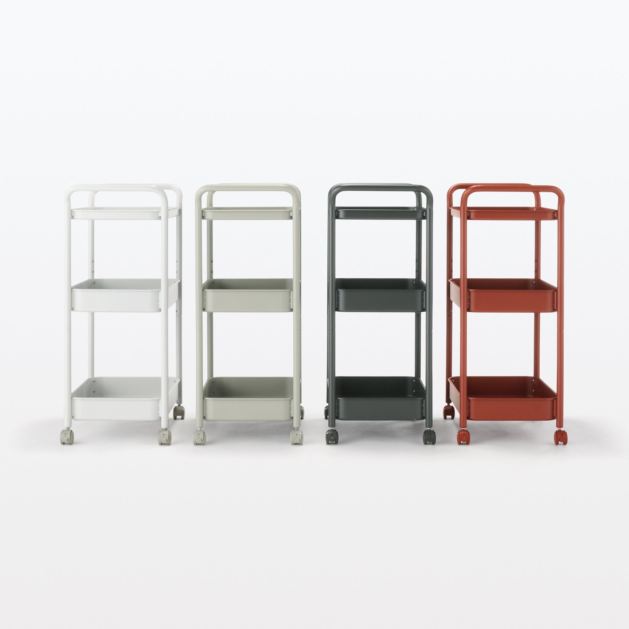 Steel Pipe Wheeled Rack Utility Cart - Dark Gray