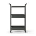 Steel Pipe Wheeled Rack Utility Cart - Dark Gray