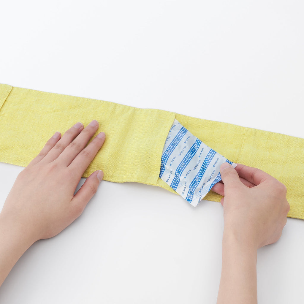 Cotton Silk Scarf with Pocket