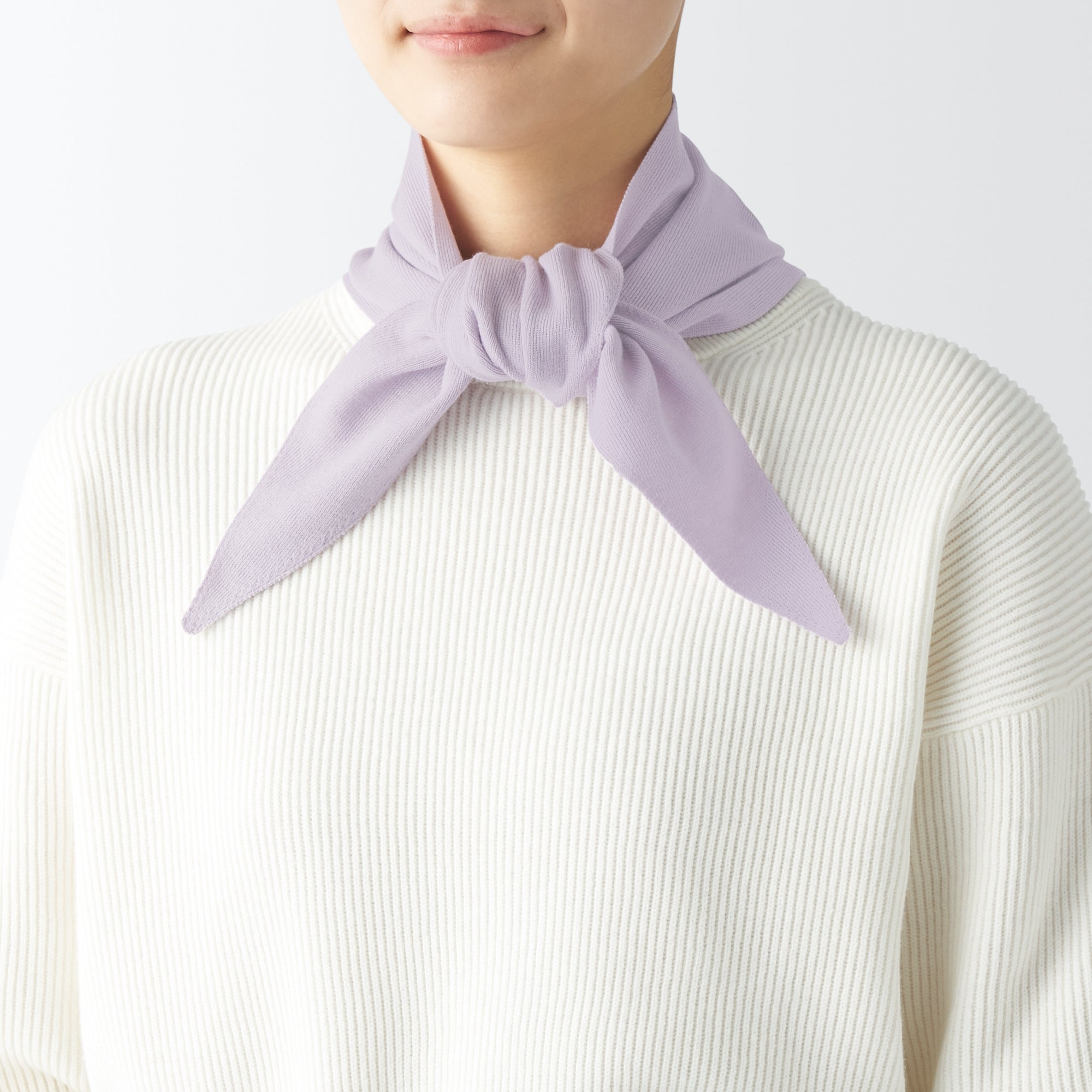 Cotton Silk Scarf with Pocket