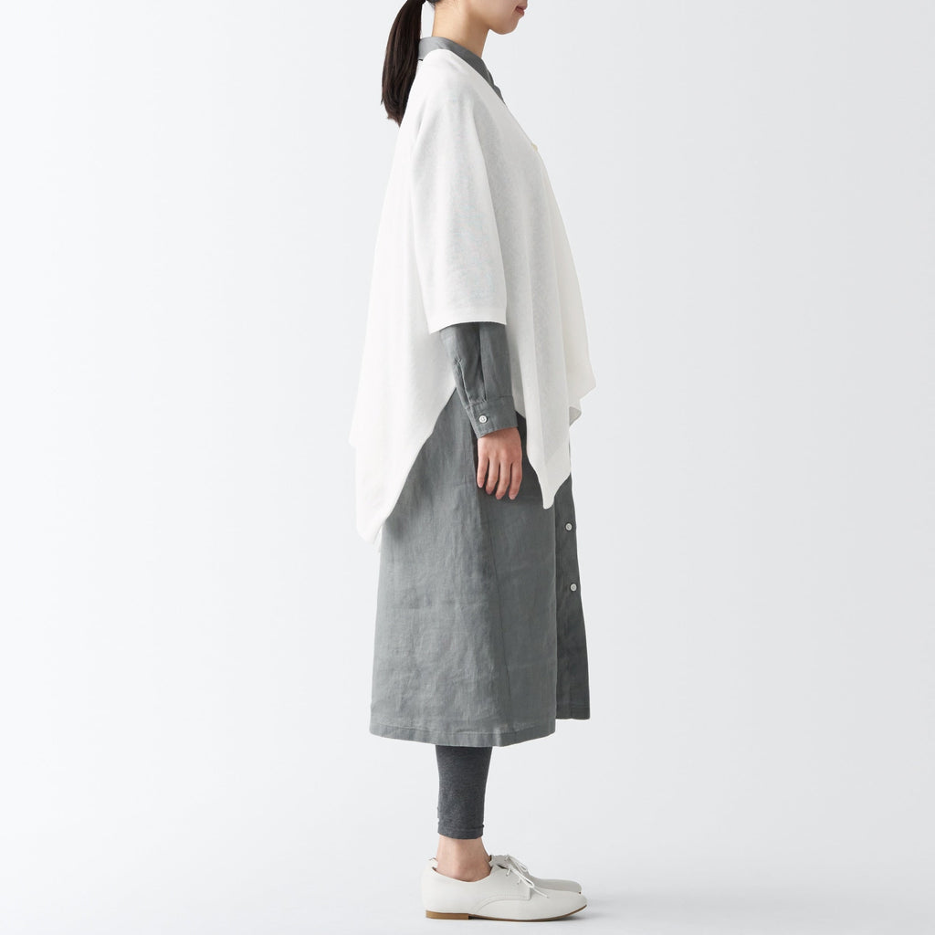 High-Twist Cotton Buttoned Bolero