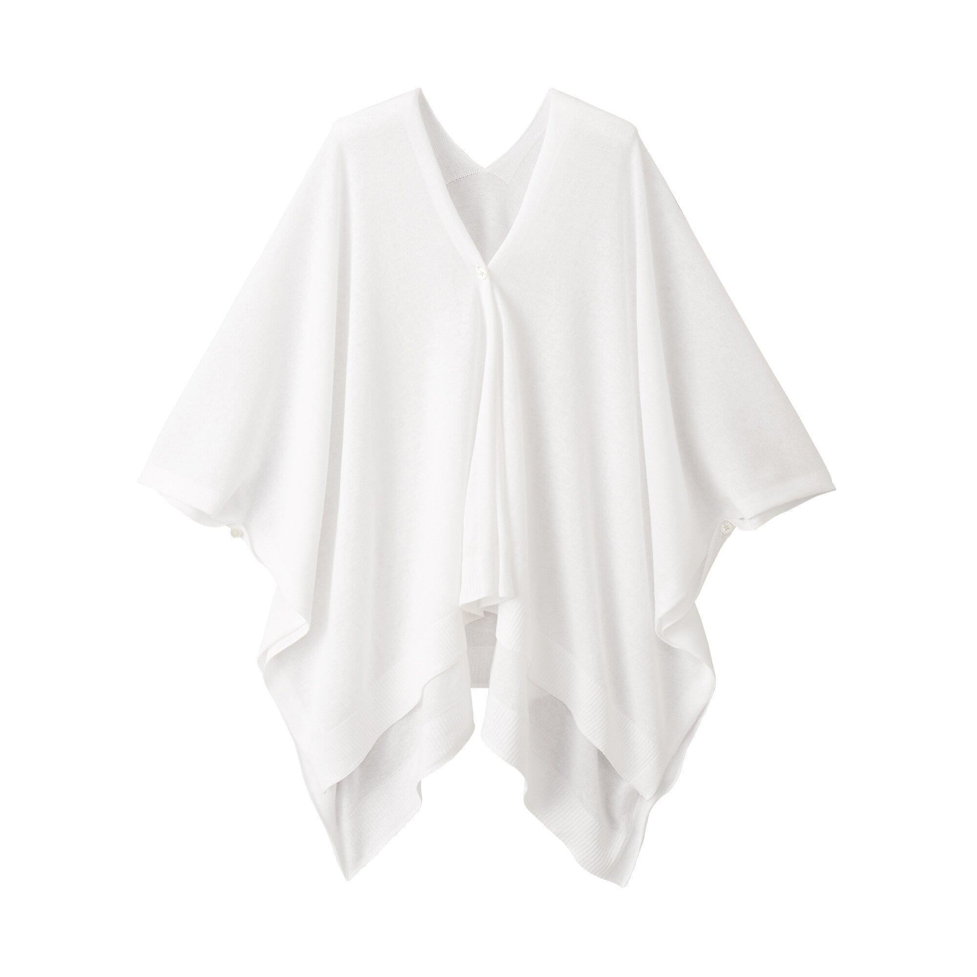 High-Twist Cotton Buttoned Bolero