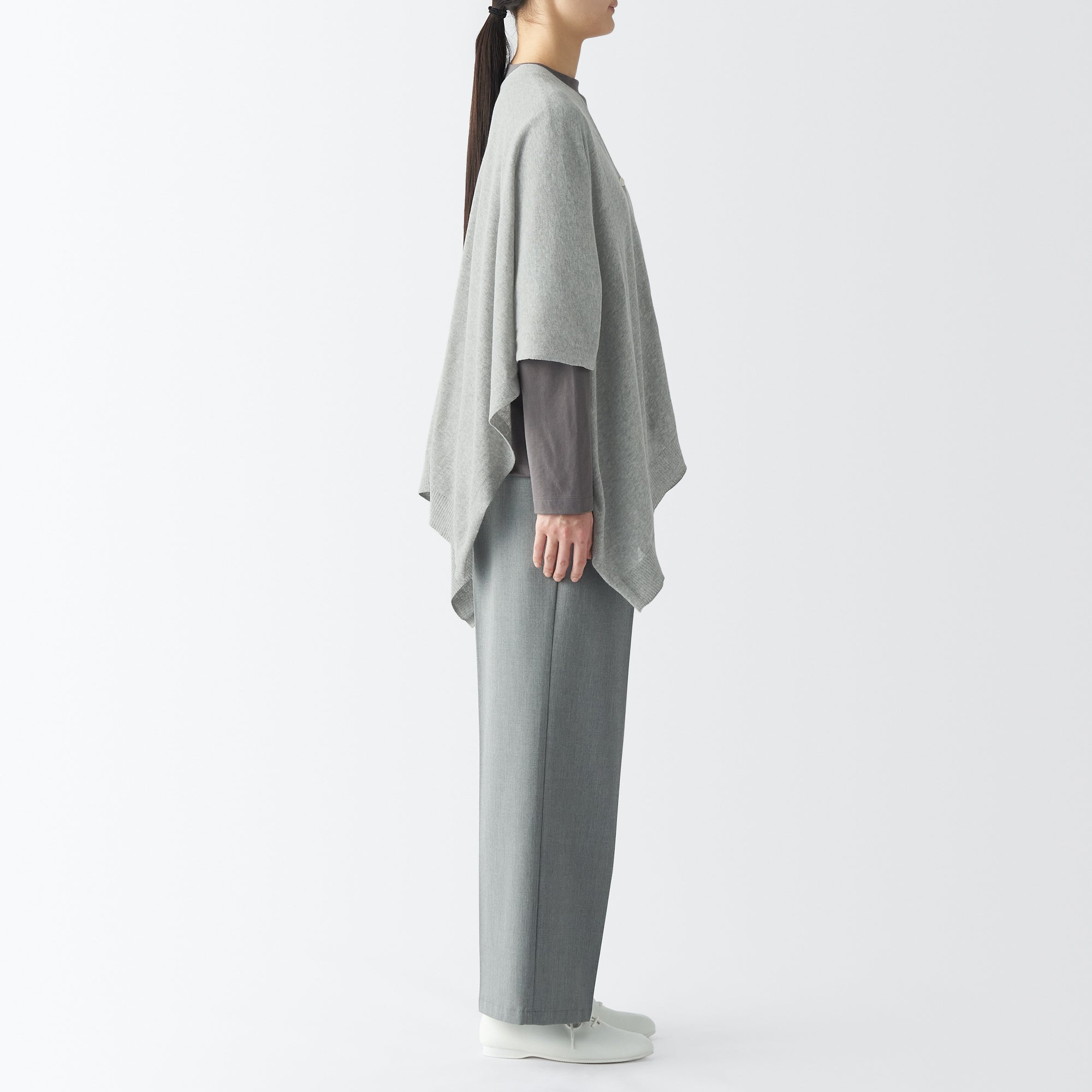 High-Twist Cotton Buttoned Bolero